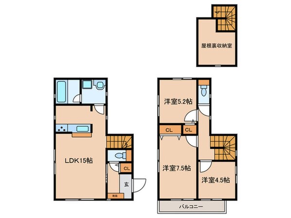 Kolet分倍河原の物件間取画像